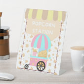 Tabletop Food Signage Popcorn Station 台座サイン (インサイチュ)