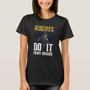 Tabletop Gaming RoguesがRpgロールの背後から実行 Tシャツ