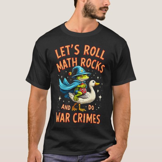 Tabletop Meme Design Frog Wizard Chaos Roll Math R Tシャツ (正面)