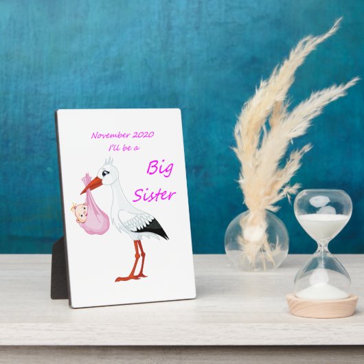 Tabletop Plak with Easel Big Sister 2020年11月 フォトプラーク (側面)