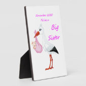 Tabletop Plak with Easel Big Sister 2020年11月 フォトプラーク (側面)