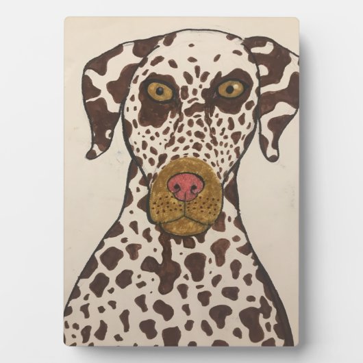 Tabletop Plaque with Dalmatian image フォトプラーク (正面)