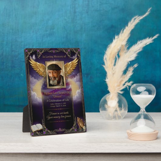 Tabletop Plaque with Easel フォトプラーク (側面)