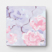 Tabletop Plaque with Easel : Pink Winters Roses フォトプラーク (正面)