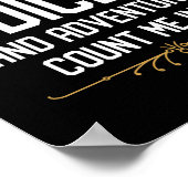 Tabletop RPGもしで私を数えるサイコロおもしろいが含まれる ポスター (角)