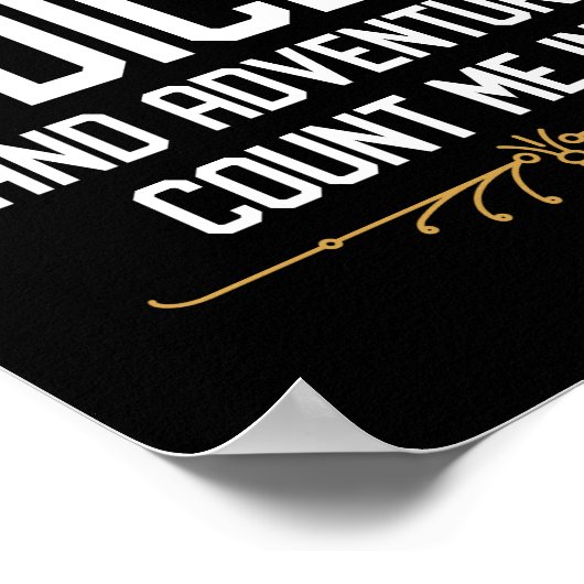 Tabletop RPGもしで私を数えるサイコロおもしろいが含まれる ポスター (角)