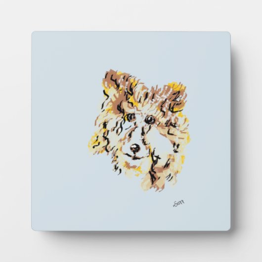 Tabletop W/Canvas : Collie Place フォトプラーク (正面)