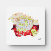 Tabletop W/Canvas : Still Life Pitcher with Fruits フォトプラーク (正面)