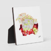 Tabletop W/Canvas : Still Life Pitcher with Fruits フォトプラーク (正面)