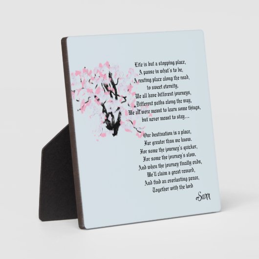 Tabletop W/Canvas : Tree Of Life フォトプラーク (正面)