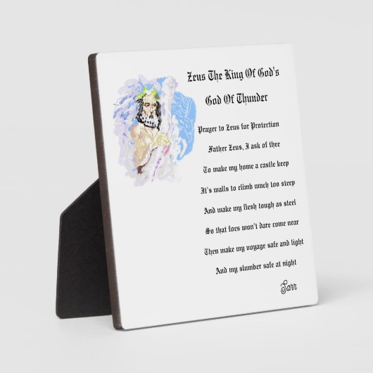 Tabletop W/Canvas : Zeus King Of The God's フォトプラーク (正面)