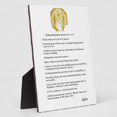 Tabletop with Easel Saint John Chrysostom Prayer . フォトプラーク (側面)