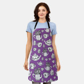 tablier avec vectoriel éléments Garden Tea Party  エプロン (着用した状態)