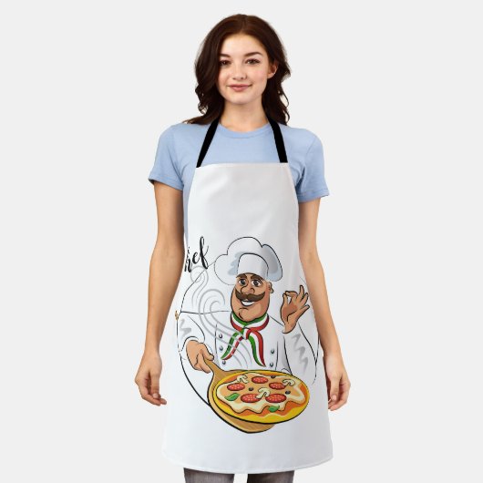 Tablier Chef pizzaiolo エプロン (着用した状態)