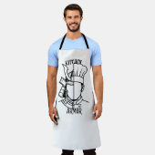 Tablier Chef Samouraï - Kitchen Armor Premium エプロン (着用した状態)