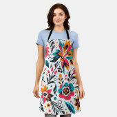 Tablier coloré エプロン (着用した状態)