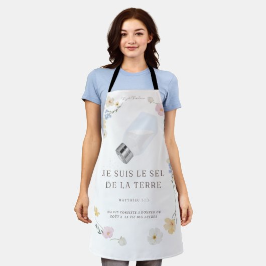 Tablier de cuisine  エプロン (着用した状態)