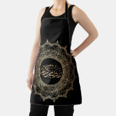 Tablier de Cuisine Noir Ramadan Kareem Arabic エプロン (インサイチュ)