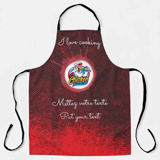 Tablier de cuisine Poulet Grill Master エプロン (正面)