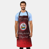 Tablier de cuisine Poulet Grill Master エプロン (着用した状態)