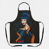 Tablier imprimé sur toute la surface エプロン (正面)
