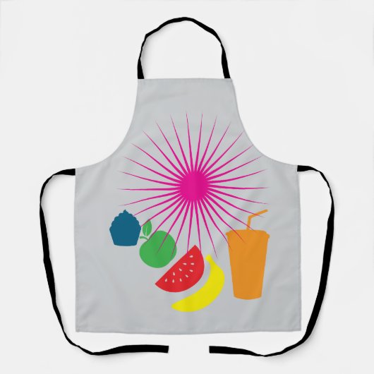 Tablier imprimé sur toute la surface エプロン (正面)