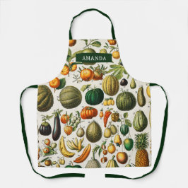 Tablier personnalisé avec un motif fruits et légum エプロン
