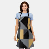 Tablier Tout imprimé Géométrie Moderne エプロン (着用した状態)