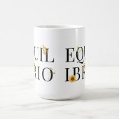 Tabrio (con fiori gialli; Italiano) コーヒーマグカップ (中央)