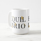 Tabrio (con fiori gialli; Italiano) コーヒーマグカップ (正面左)