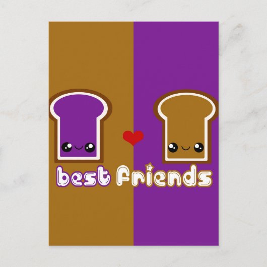 Tabu Japan 最高の Friends Line- PB&J ポストカード (正面)