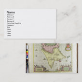 Tabula Magellanica、Quatierrae del Fuegoのプレート18 名刺 (正面/裏面)