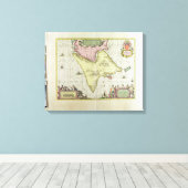 Tabula Magellanica, Quatierrae del Fuego,プレート18 キャンバスプリント (インサイチュ (ウッドフロア))