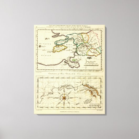 Tabularum geographicarum検体世界地図 キャンバスプリント (正面)