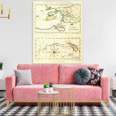 Tabularum geographicarum検体世界地図 キャンバスプリント (インサイチュ (リビング))