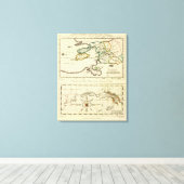 Tabularum geographicarum検体世界地図 キャンバスプリント (インサイチュ (ウッドフロア))
