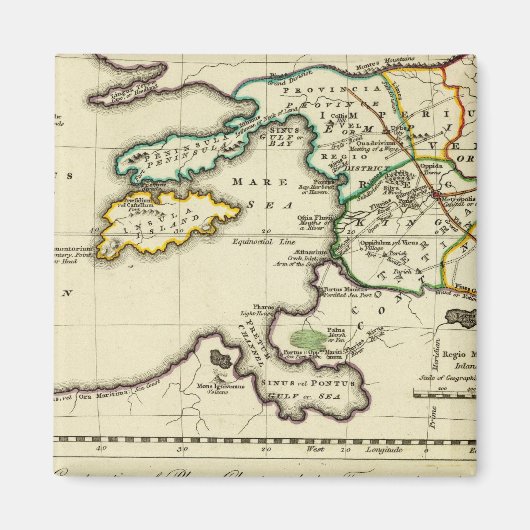Tabularum geographicarum検体世界地図 マグネット (正面)