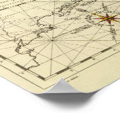 Tabularum geographicarum specimen World Map ポスター (角)