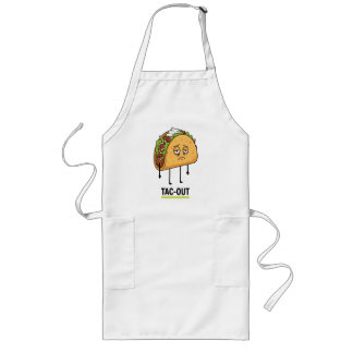 Tac-Out気分 - おもしろいタコスパンの疲れ ロングエプロン