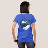 TAC Recceの女性#1 -- ビーチの眺めの背部 Tシャツ (裏面フル)