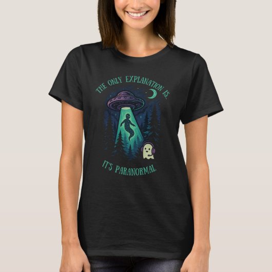 TAC UFOの説明 Tシャツ (正面)