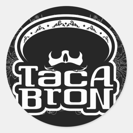 TACABRONのステッカー ラウンドシール (正面)