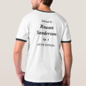 Tacet Until 10am おもしろミュージシャン 編集可能Urtext Tシャツ (裏面)