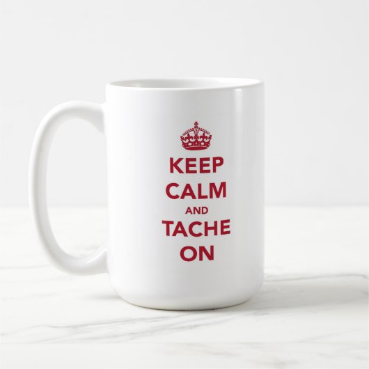 Tache、首 コーヒーマグカップ (左)