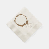 Tache de café 縁ありカクテルナプキン (角)