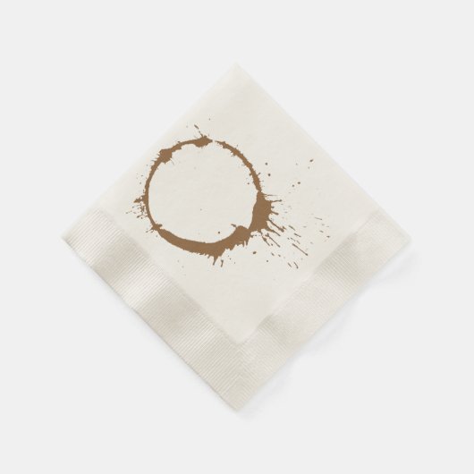 Tache de café 縁ありカクテルナプキン (角)