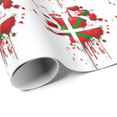 tâche drapeau Basque Euskadi ラッピングペーパー (ロールコーナー)