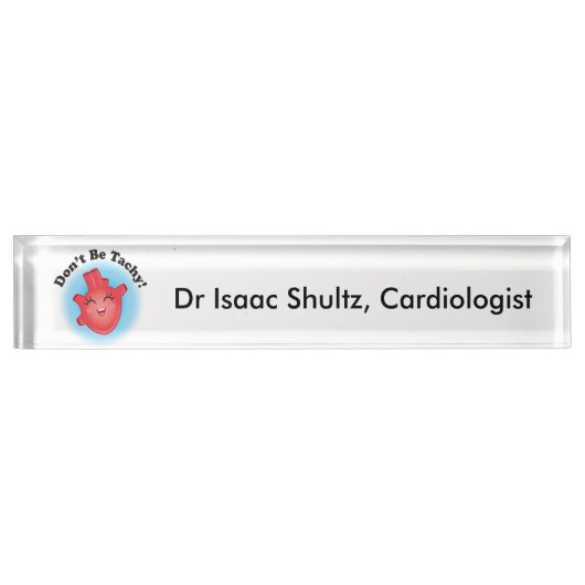 Tachyの机の名札があないで下さい デスクネームプレート (正面)