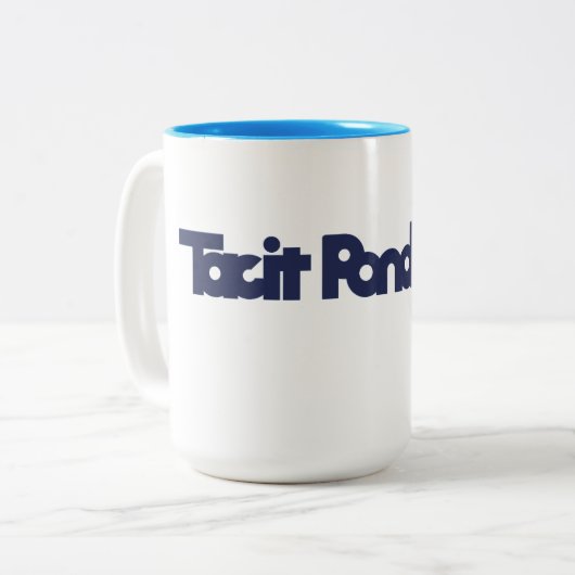 Tacit Pondering 公式マグカップ ツートーンマグカップ (正面左)