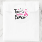 Tackle Breast Cancer Awareness ラウンドシール (バッグ)